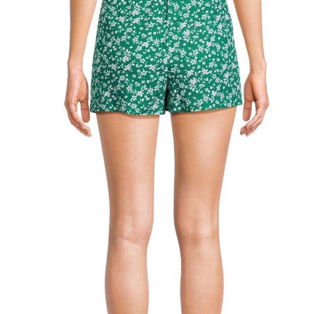 Copper Key Green Floral Mini Skirt and Tank set - Picture 3 of 4